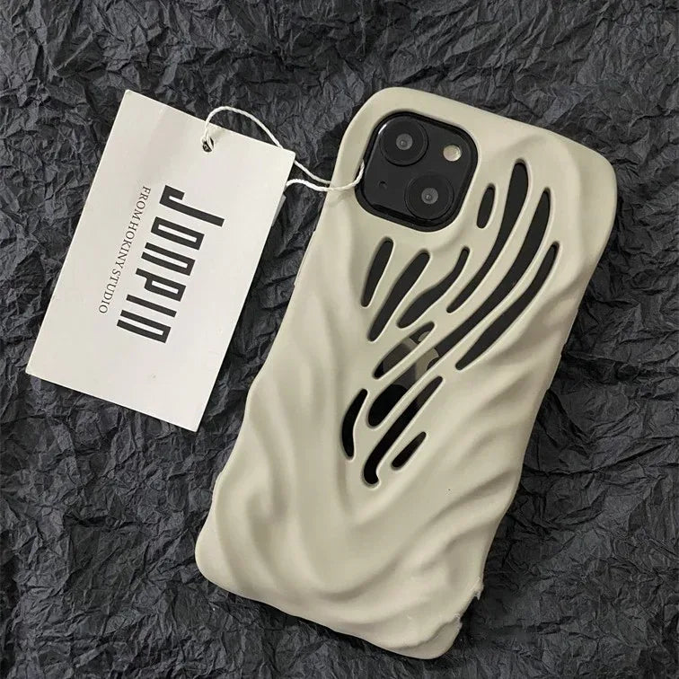 Titanium Gray Wind Hollowed iPhone Cases - Viexta