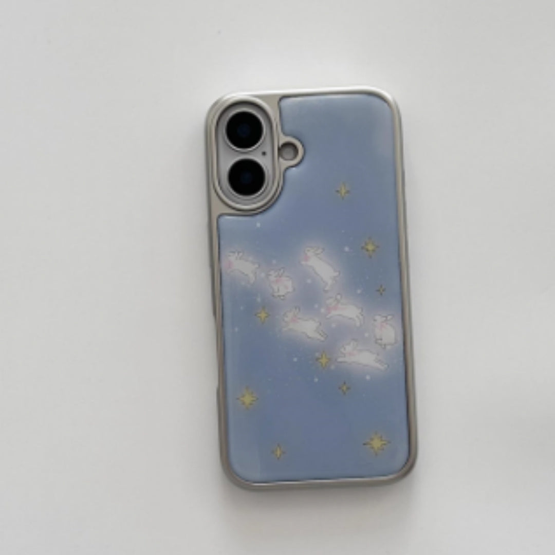 Cute Star Bunny iPhone Case