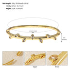 Light Luxury Zircon Fashion Open Cuff Bangle