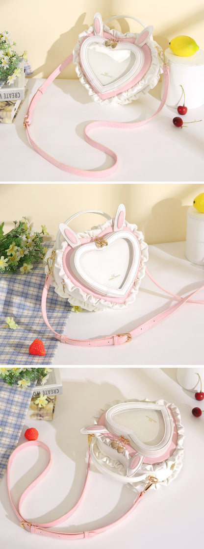 Rabbit Ear Peach Heart Handbag