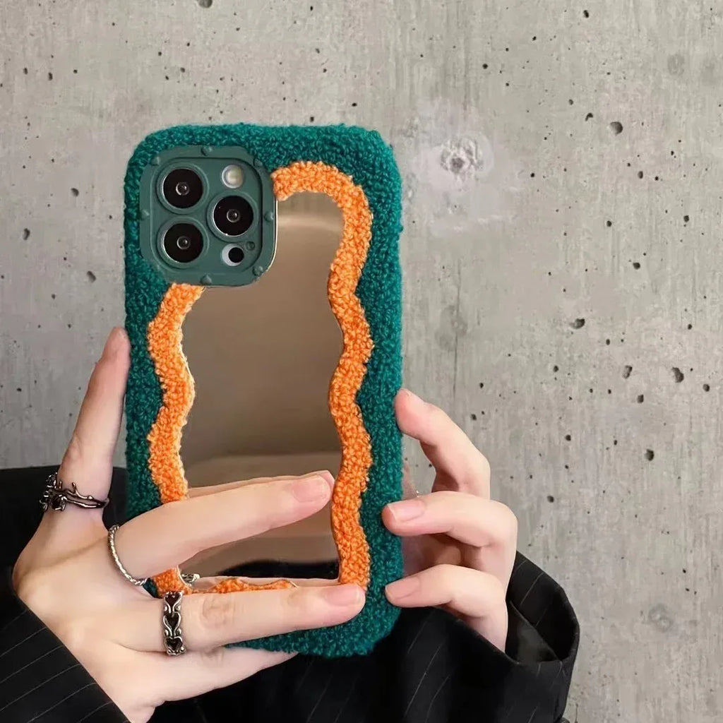 plush-patch-mirror-iphone-case - Viexta