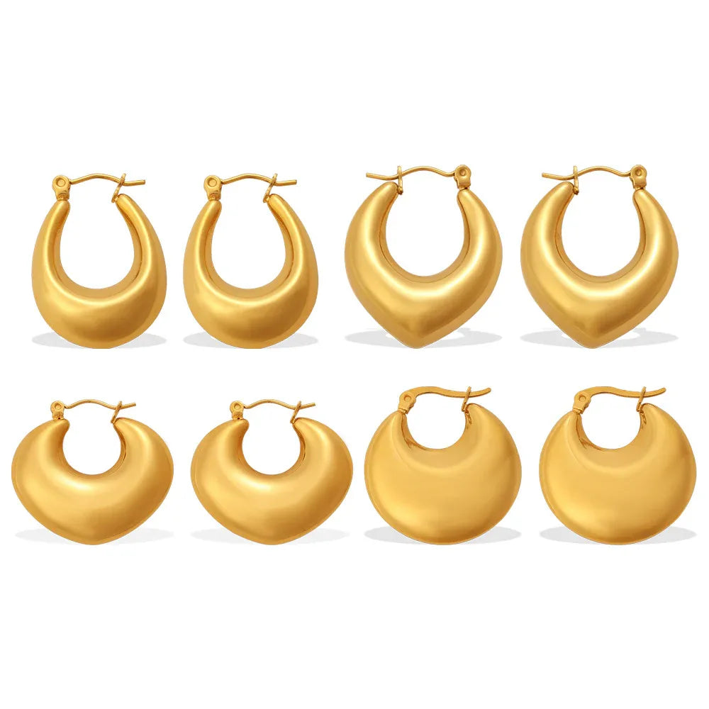 Metallic Gold Earrings