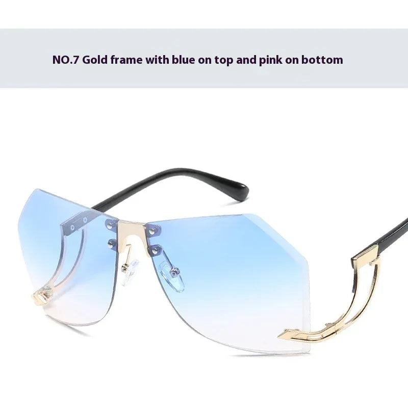 Frameless Cut Edge Sunglasses - Viexta