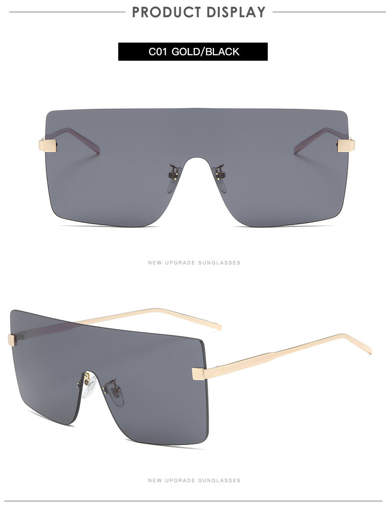 New Fashion Large Square Sunglasses Women Trend Gradient Sunglasses Men Sunglasses