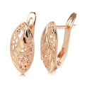 Hollow Pattern Heart-shaped Earrings - Viexta