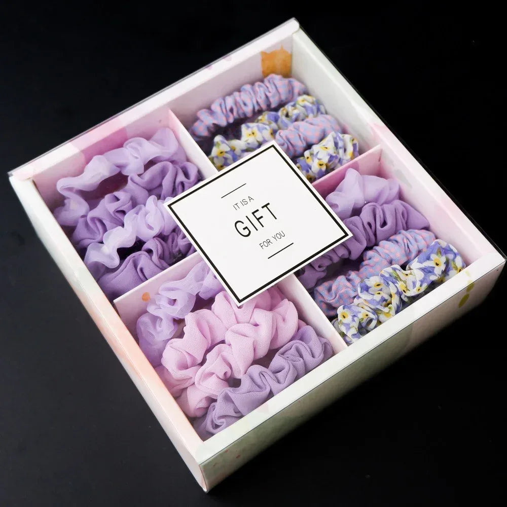 Large Hair Scrunchies Gift Hamper - Viexta