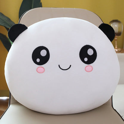 Giant Panda Round Roll Pillow Plush Toy