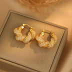 Fashion Hollow Twisted Ear Clip - Viexta