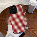 Encased Soft Plaid iPhone Cases - Viexta