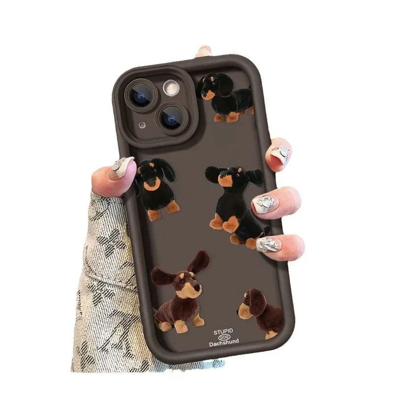 Cream Sausage Dog iPhone Case - Viexta