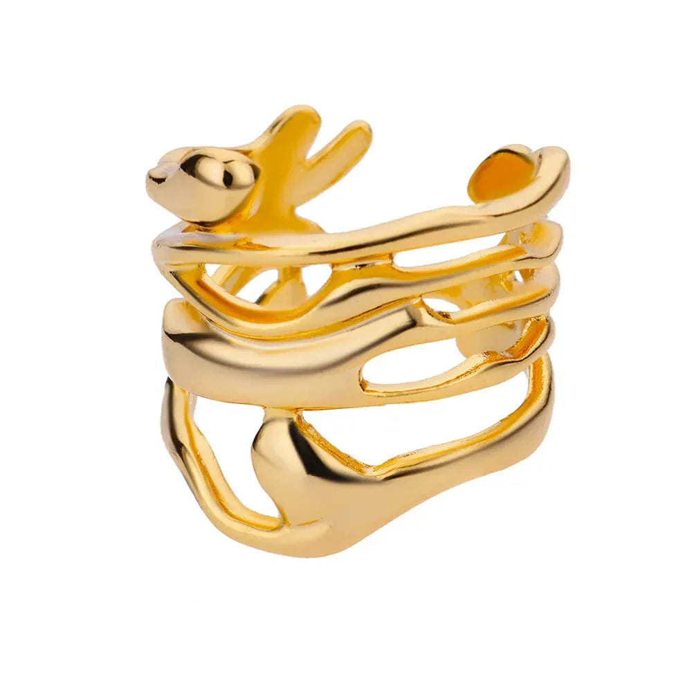 Stainless Steel Pearl Ring - Viexta