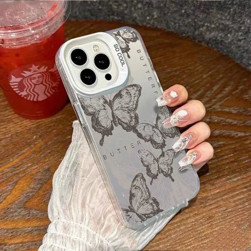 Butterfly Transparent iPhone Case - Viexta