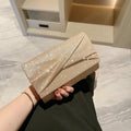 Gold Fashion Envelope Clutch - Viexta