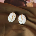 925-silver-needle-plated-14k-drip-glazed-ear-studs - Viexta