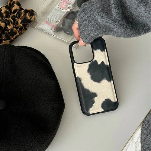 Black And White Animal Pattern iPhone Case - Viexta