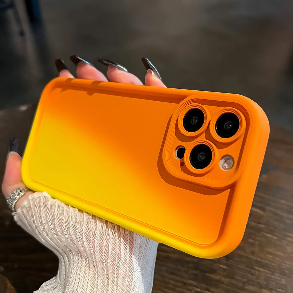 Oblique Stitching Gradient iPhone Case - Viexta