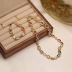 Retro Light-luxury Geometric Jewelry Set - Viexta