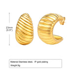 Elegant All-match Stainless Steel Earrings