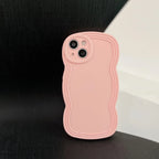 Liquid Solid Color Wavy Edge iPhone Case - Viexta