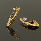 Titanium Steel Irregular Earrings