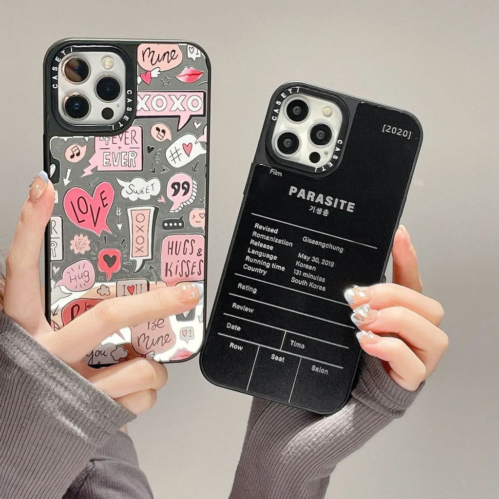 Fun LOVE Letter Mirror iPhone Case - Viexta
