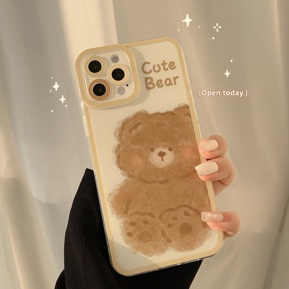 Cartoon Printed Silicone iPhone Case