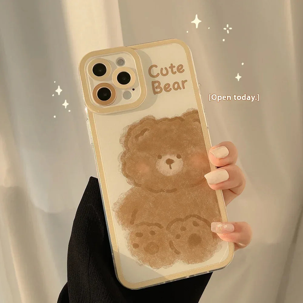 Cartoon Printed Silicone iPhone Case - Viexta