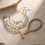 Stainless Steel Beaded Bracelet