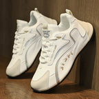 Colorblock Lace-up Sneakers - Viexta