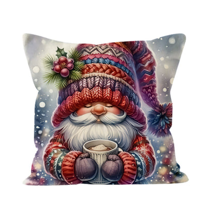 Living Room Sofa Decoration Christmas Cartoon Pillow Cover