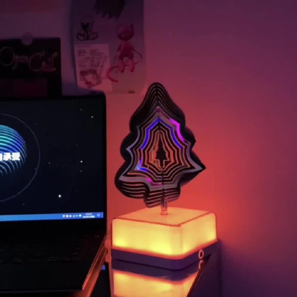 Three-dimensional Rotating Ambience Light Bedroom - Viexta
