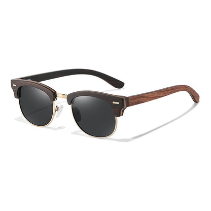 Semi-rimless Men's And Women's Polarized Sunglasses UV400