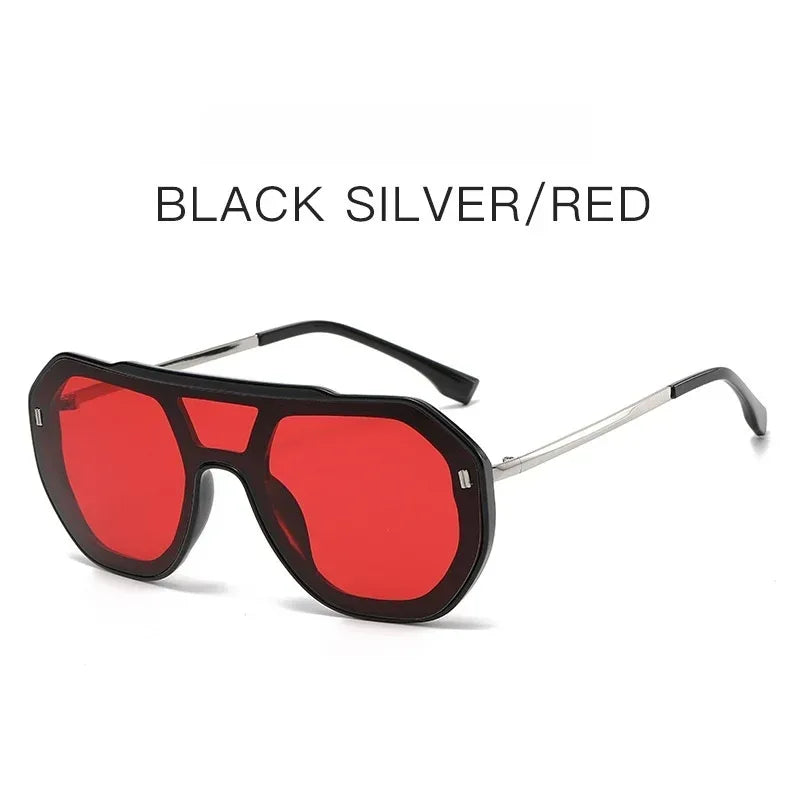 Large-frame Personalized Semi-metal Sunglass - Viexta