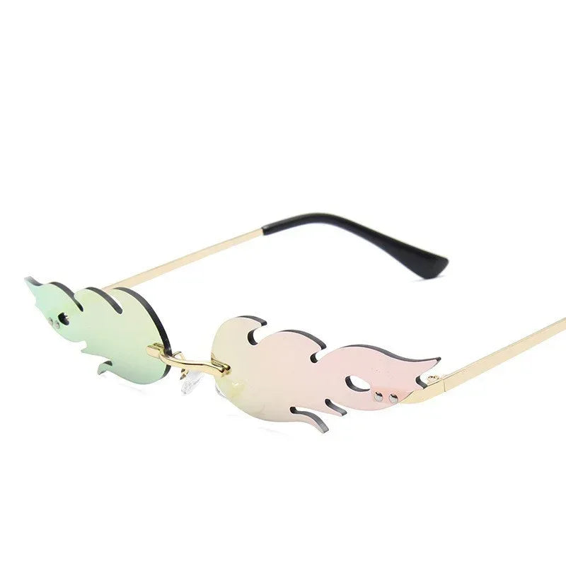 personalized-trend-flame-shaped-sunglasses - Viexta