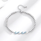 Diamond-studded Wave Bracelet For Women