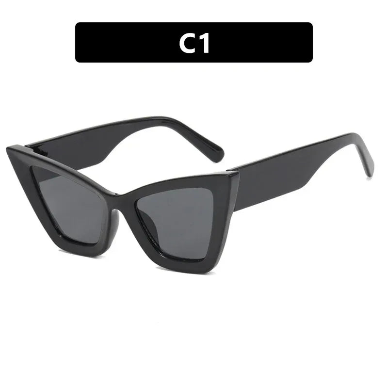 Large Frame Cat Eye Sunglasses - Viexta
