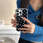 Polka Dot Magnetic Bracket iPhone Case - Viexta