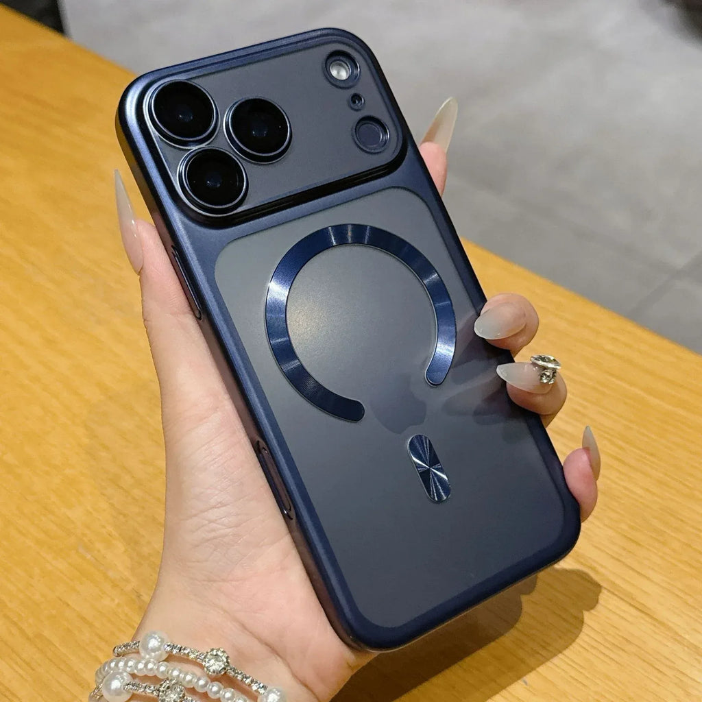 Frosted Electroplating Magnetic Suction iPhone case - Viexta