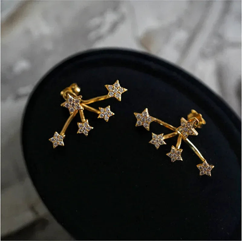 delicate-bead-set-diamond-stud-earrings - Viexta