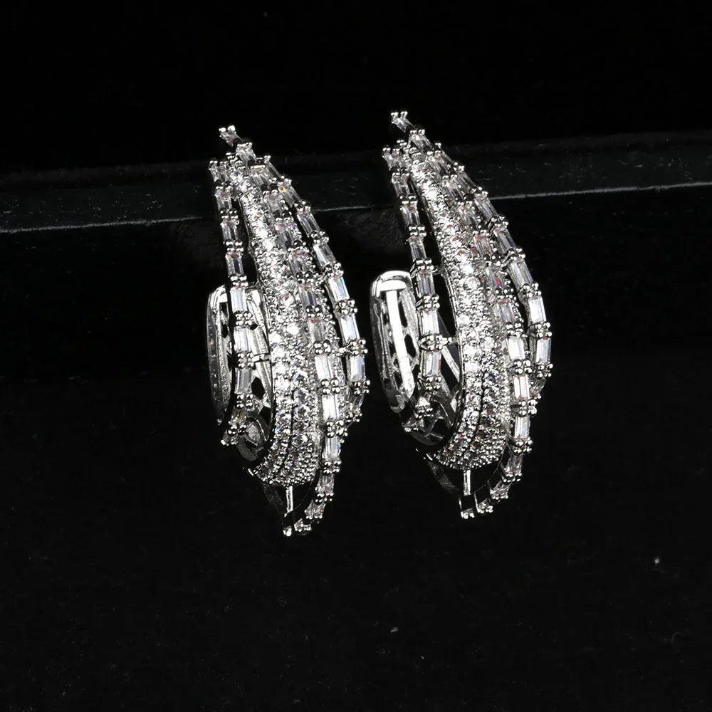 superflash-zircon-multi-layer-three-dimensional-elegant-earring - Viexta