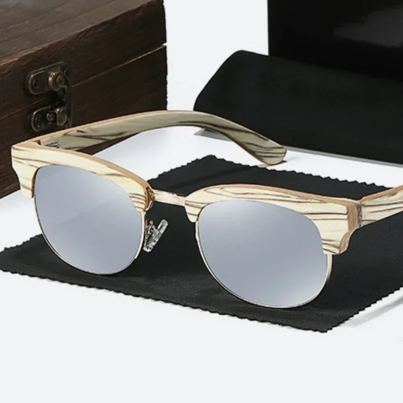 semi-rimless-mens-and-womens-polarized-sunglasses-uv400 - Viexta