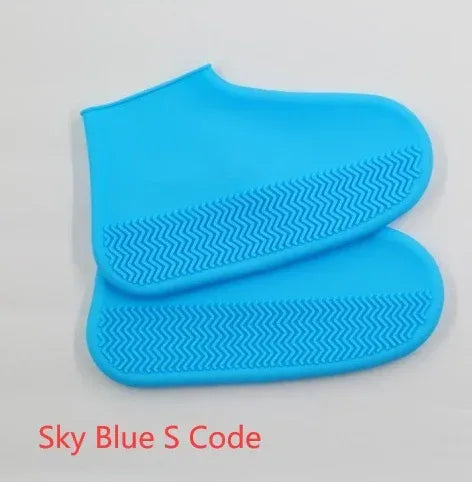 Men and women hiking slip wearable easy to carry silicone rain boots - Viexta