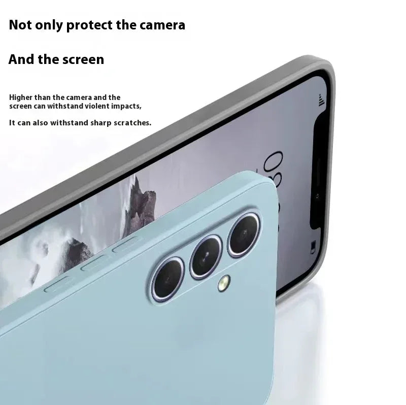 Anti-fall Silicone Transparent Lens Samsung Case - Viexta