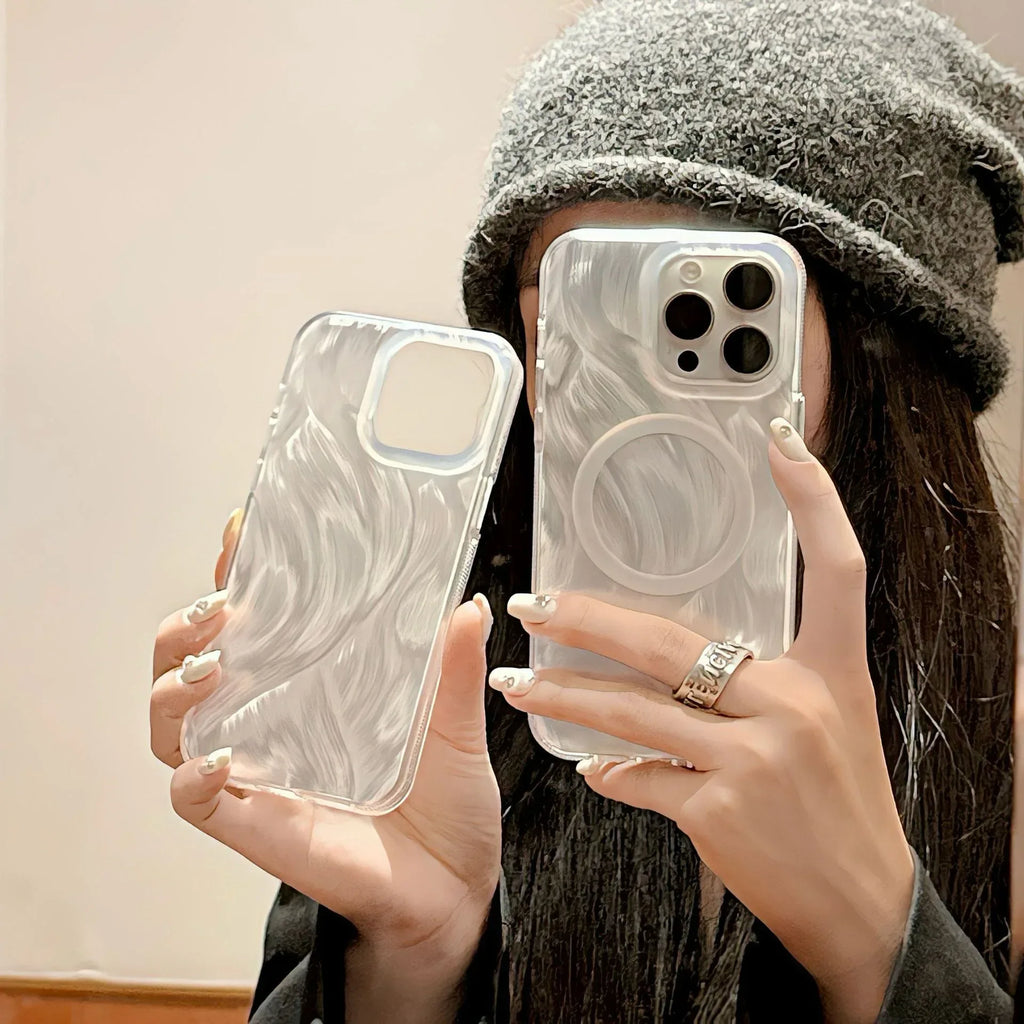 Laser Feather Yarn iPhone Case - Viexta