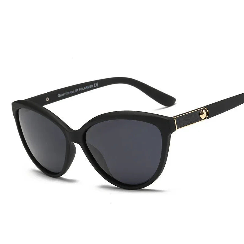 Personality Inlay Leather Polarized Sun Glasses - Viexta