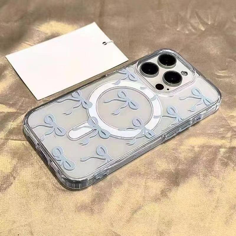 Versatile Bow Print Cartoon iPhone Case - Viexta