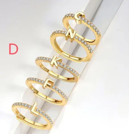 s925-sterling-silver-micro-inlaid-letters-ring - Viexta