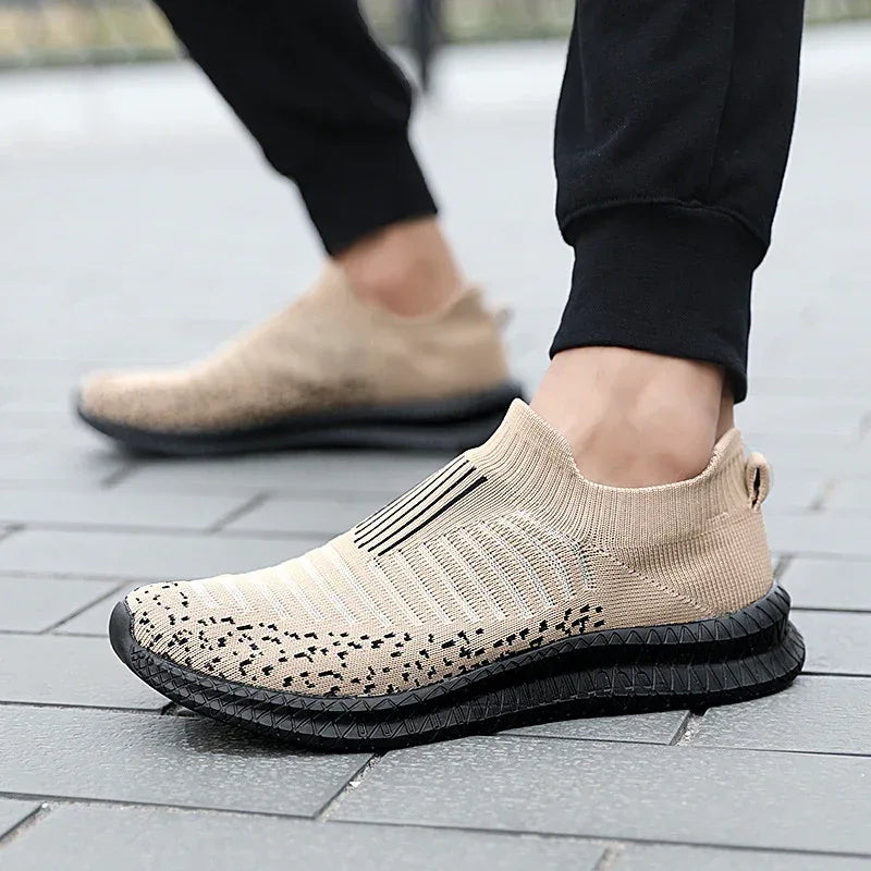 Mesh Sneakers For Men Non-slip Walking Running Shoes - Viexta