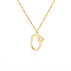 Rose English Alphabet Pendant Necklace - Viexta