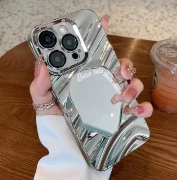 wave-pattern-geometric-mirror-huawei-case - Viexta